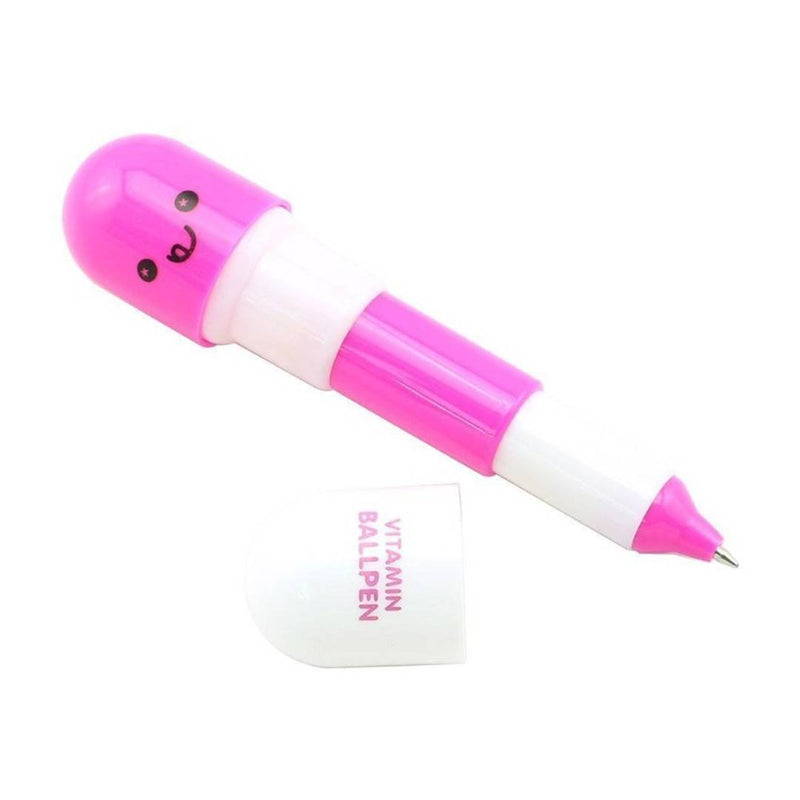 Cute Emotion Smiley Vitamin Pill Capsule Ball Pen (PACK OF 1)