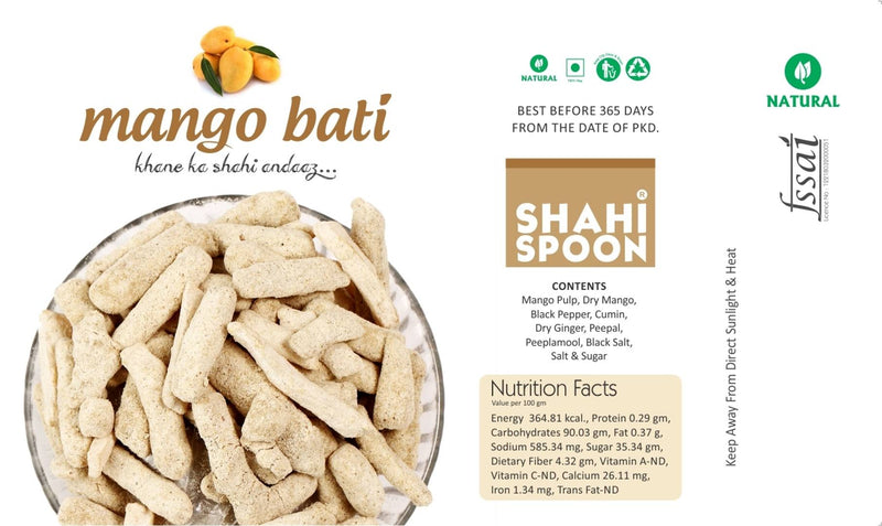 Shahi Spoon Mango Bati Churan,125gm-Price Incl.Shipping