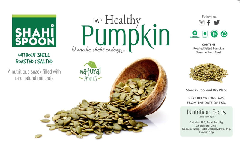 Shahi Spoon Pumpkin Seeds Plain,130gm-Price Incl.Shipping