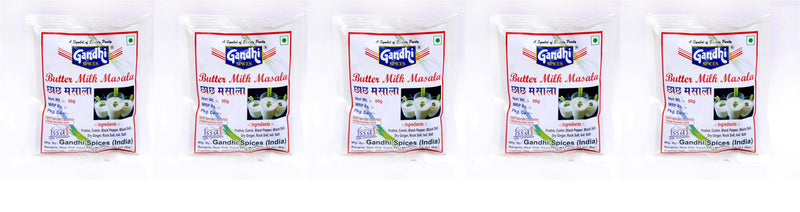 Pack Of 5 Gandhi Buttermilk Masala Powder 250g (50g X 5)-Price Incl.Shipping