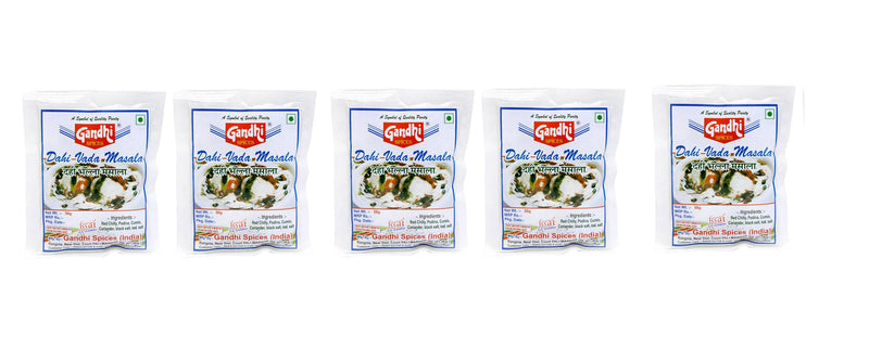 Pack Of 5 Gandhi Dhai Vada Masala Powder 250g (50g X 5)-Price Incl.Shipping