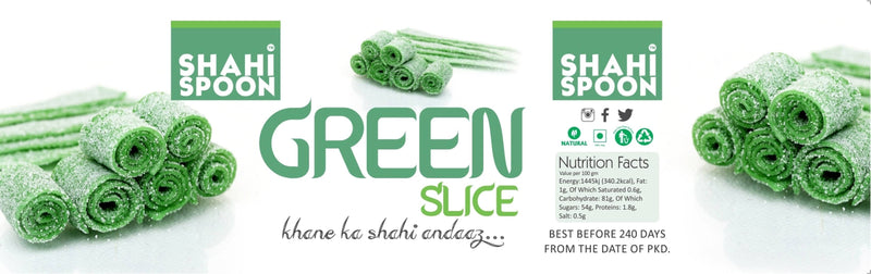 Shahi Spoon Green Slices Candy,80gm