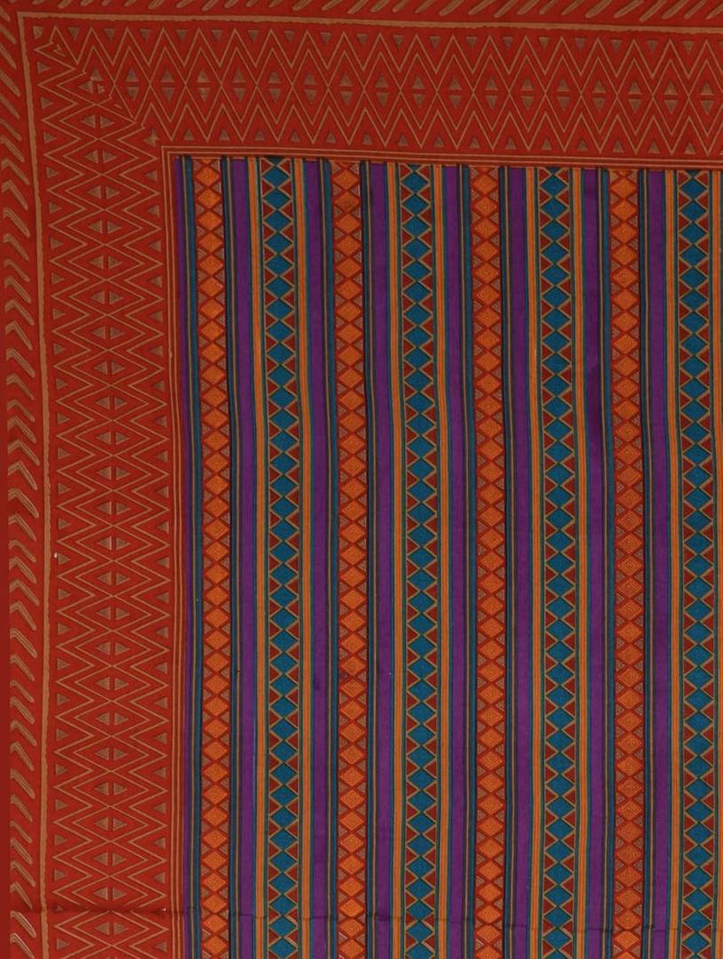 Cotton Print Double Bedsheet With 2 Pillow Cover