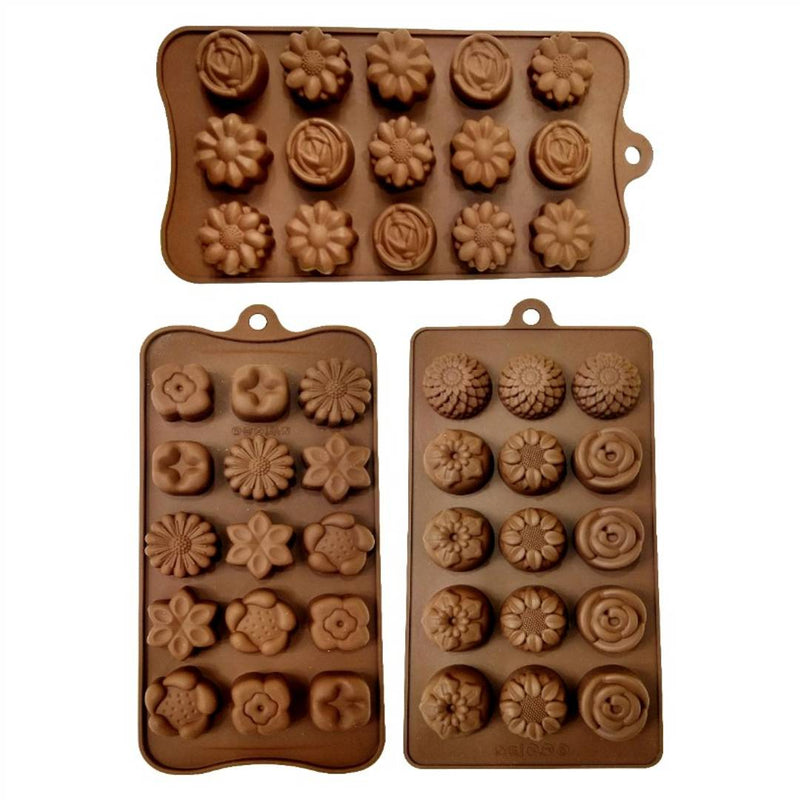 Silicone Chocolate Moulds Set of 3