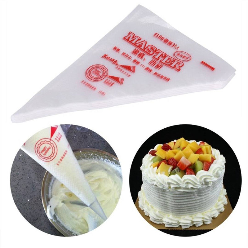 Plastic Disposable Decorating Icing Bags Cream Cake Pastry Bags 30 cm, Pack of 100 bags