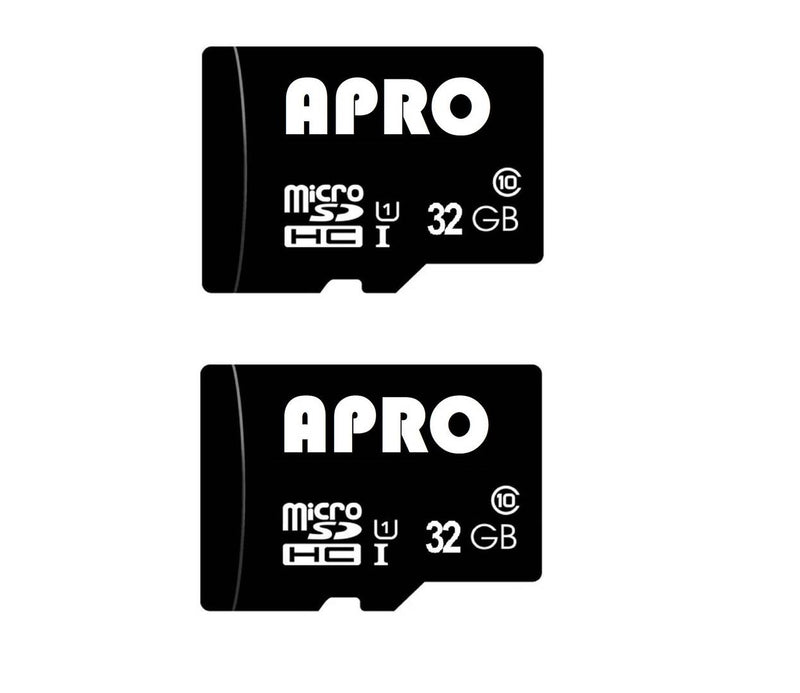 Apro Ultra 32 GB MicroSDHC Class 10 Memory Card Combo (Pack Of 2)
