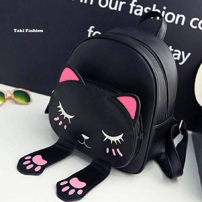 Stylish Trendy Women's Mini Cat PU Backpack