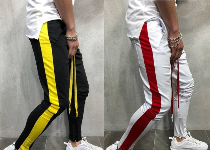 Men's Multicoloured Cotton Self Pattern Regular Fit Track Pant (Pack of 2)