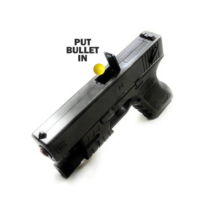 NHR Soft Bullet Gun for Kid's with Water Bullet , Laser Light and 6mm BB Bullets (Multi Color)