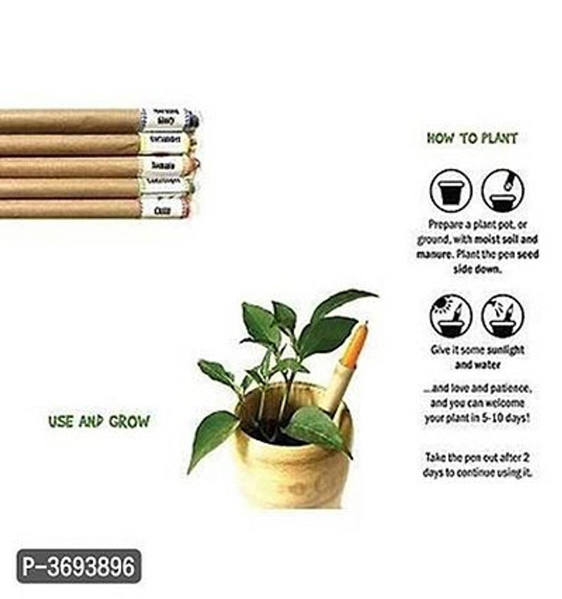 Pack Of 10 Bio Degradable Plantable Seed Pens
