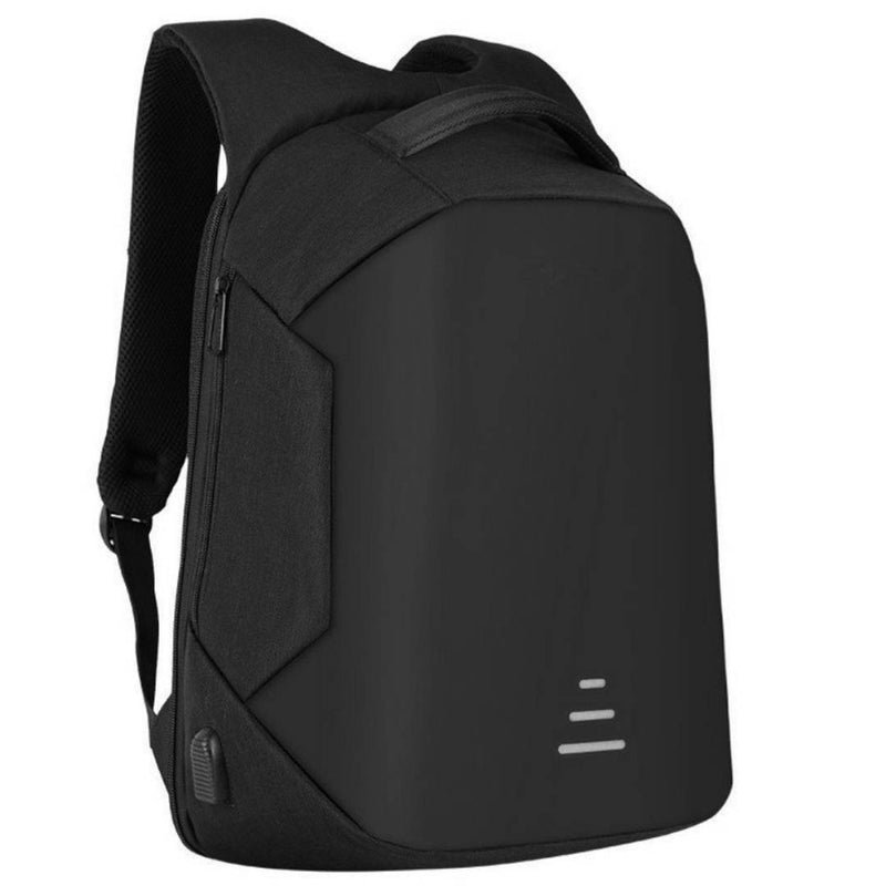 Anti Theft, Water Resistant Backpack with USB Charging Point - Fashion Bag for 16 inch Laptop, 30 Ltrs - Black