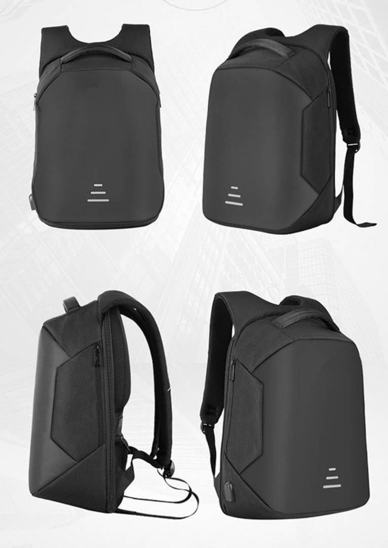 Anti Theft, Water Resistant Backpack with USB Charging Point - Fashion Bag for 16 inch Laptop, 30 Ltrs - Black