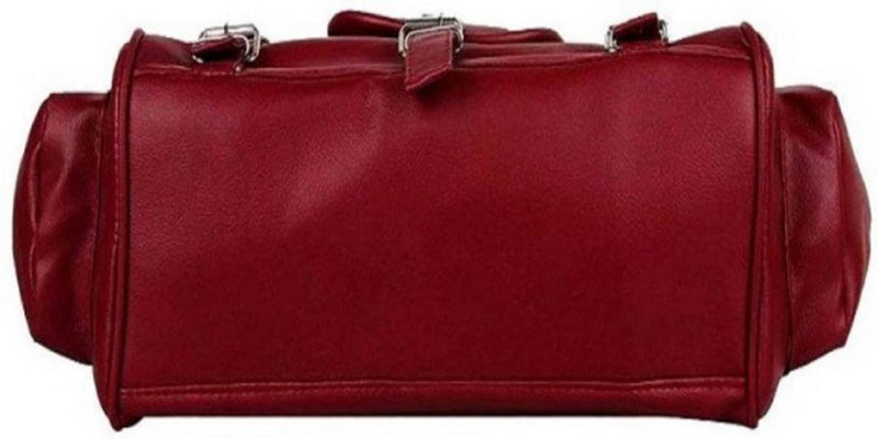 Maroon PU Handbag With 2 Compartment stylish choice