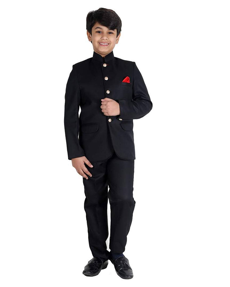 2 Piece Jodhpuri Style Coat Suit with Pant & Blazer for Kids & Boys