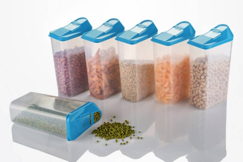 Easy Flow Polypropylene Dal Container Set of 6 (1100 ml)