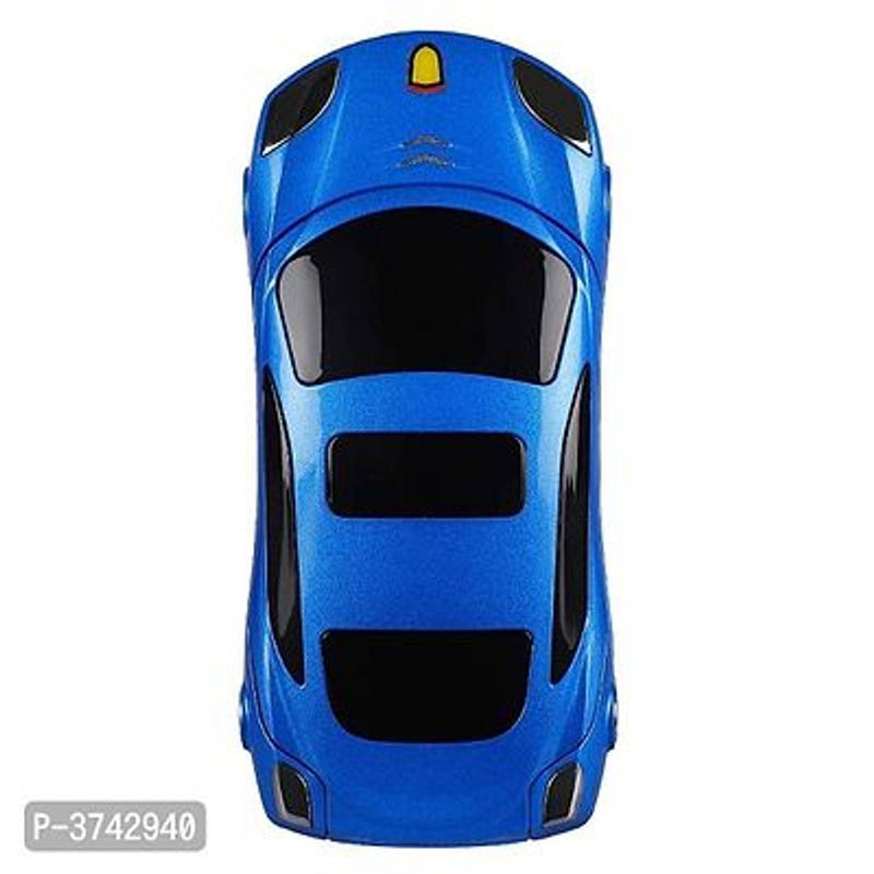 Ringme R1 Car Design Keypad Flip Phone With Dual Sim | 0.08mp Camera Mp3 Player (Blue)