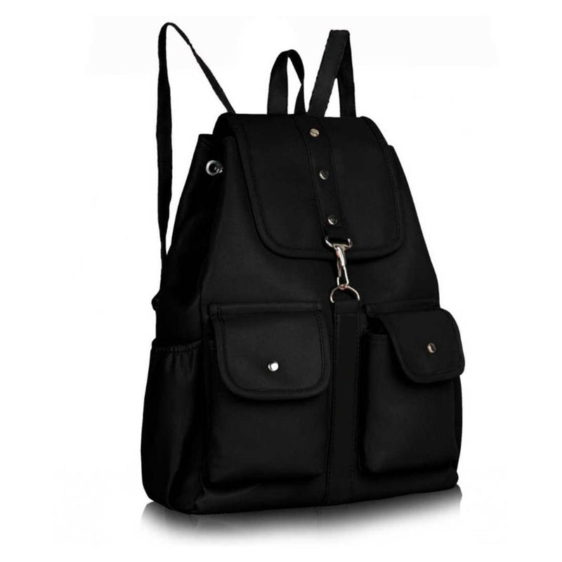 Attractive PU Backpack For Women (Black)