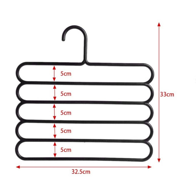 COLLISION Wardrobe Space Saver Folding Hangers,Hangers for Clothes Pack of 6