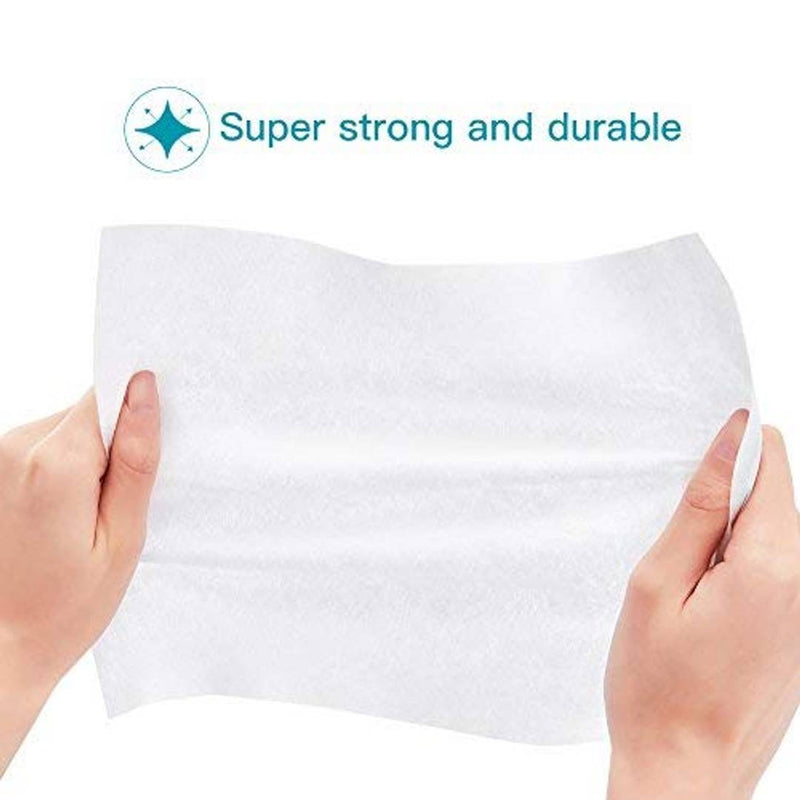 50pcs TISSUE Multi-Purpose Disposable Removable Dry Wet Natural Soft Cotton Cleaning Facial Tissues Wipes