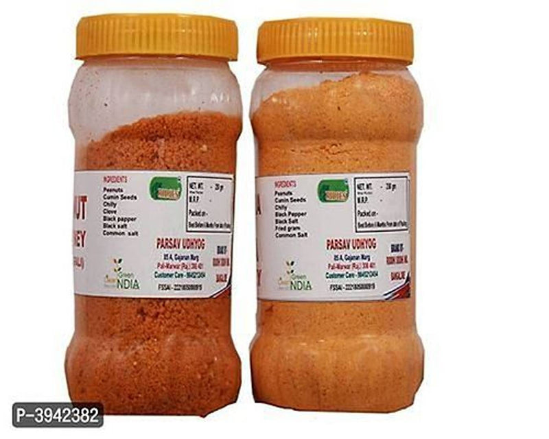 Ridies Combo of Peanuts Chutney-Dry (MoongFali),250g with Khakhra & Upma Chutney-Dry ,250g