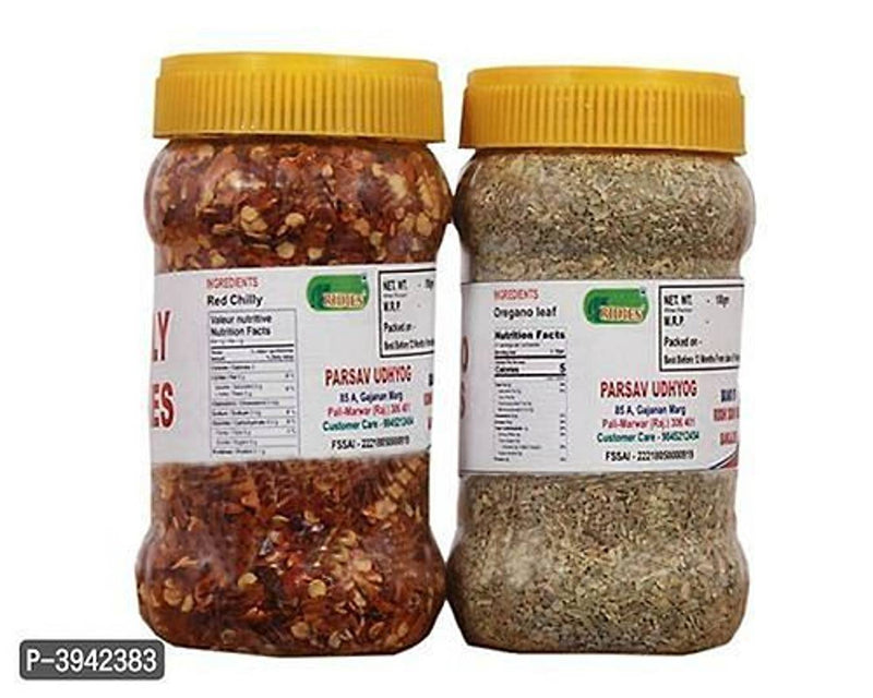 Ridies Combo of Red Chilly Flakes ,100g with Oregano Flakes ,100g-Price Incl.Shipping