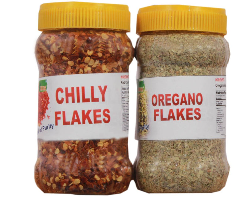 Ridies Combo of Red Chilly Flakes ,100g with Oregano Flakes ,100g-Price Incl.Shipping