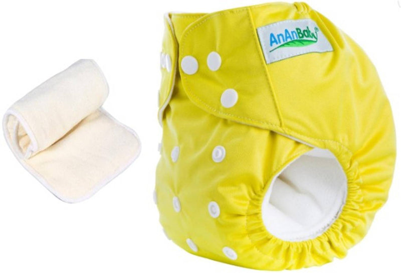 Cloth Diaper With 4 Layer Microfiber Insert Washable Adjustable and Reusable.