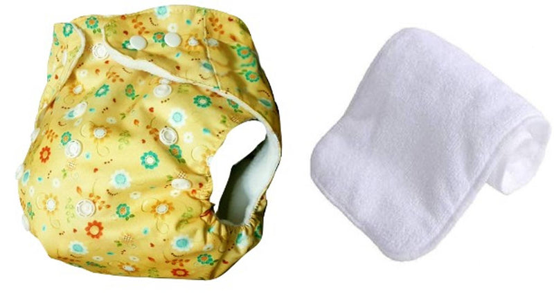 Premium Quality Washable Reusable Adjustable Cloth Diaper With microfiber Insert