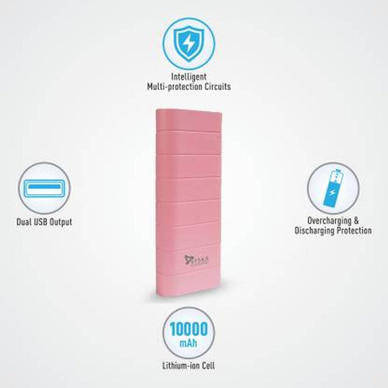 Power Boost 10000 mAh Power Bank (Lithium-ion, Pink)