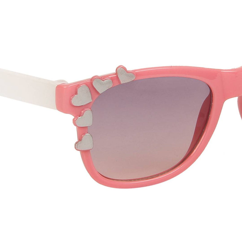 Pink Rectangular Full Rim UV Protected Sunglasses for Girls