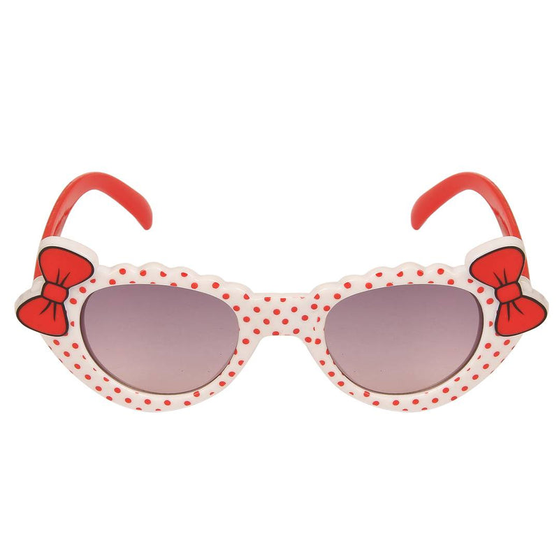 White Cat-Eye Full Rim UV Protected Sunglasses for Girls