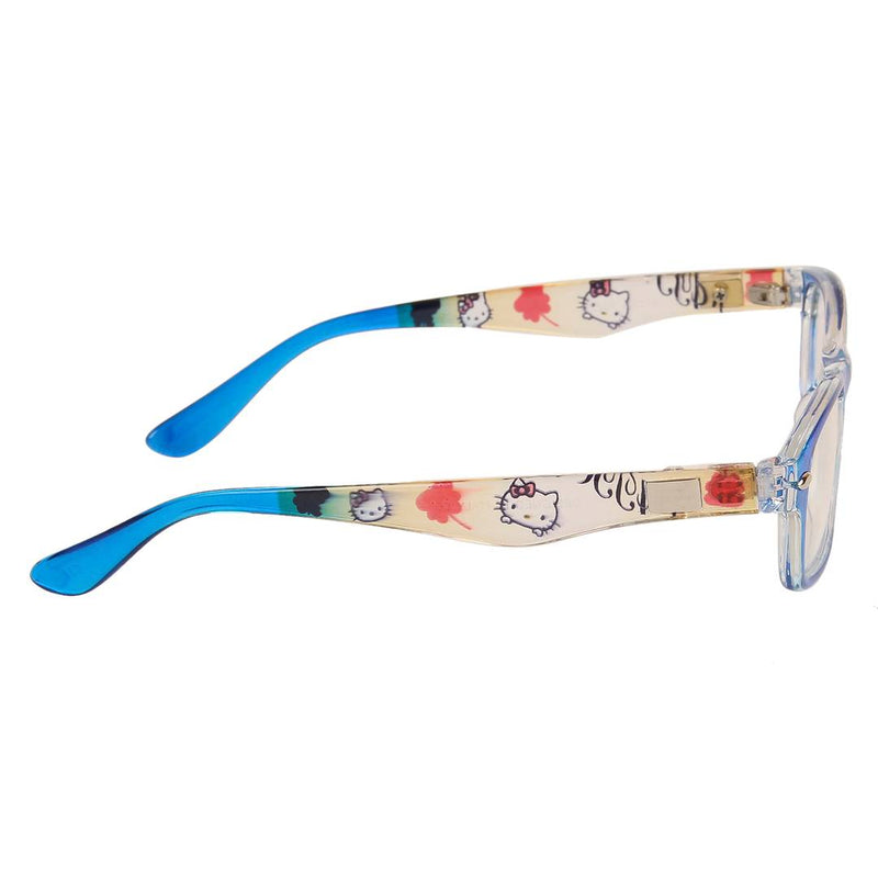 Blue Rectangular Full Rim UV Protected Spectacle-Frame for Girls