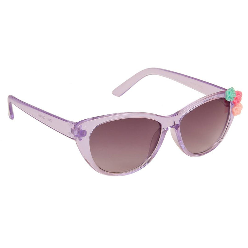 Purple Cat-Eye Full Rim UV Protected Sunglasses for Girls