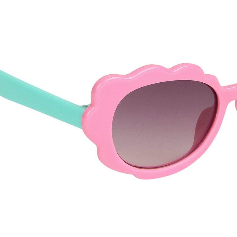 Pink Oval Full Rim UV Protected Sunglasses for Girls