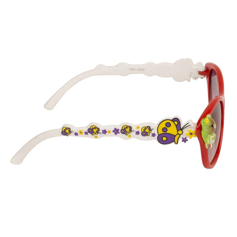 Red Cat-Eye Full Rim UV Protected Sunglasses for Girls