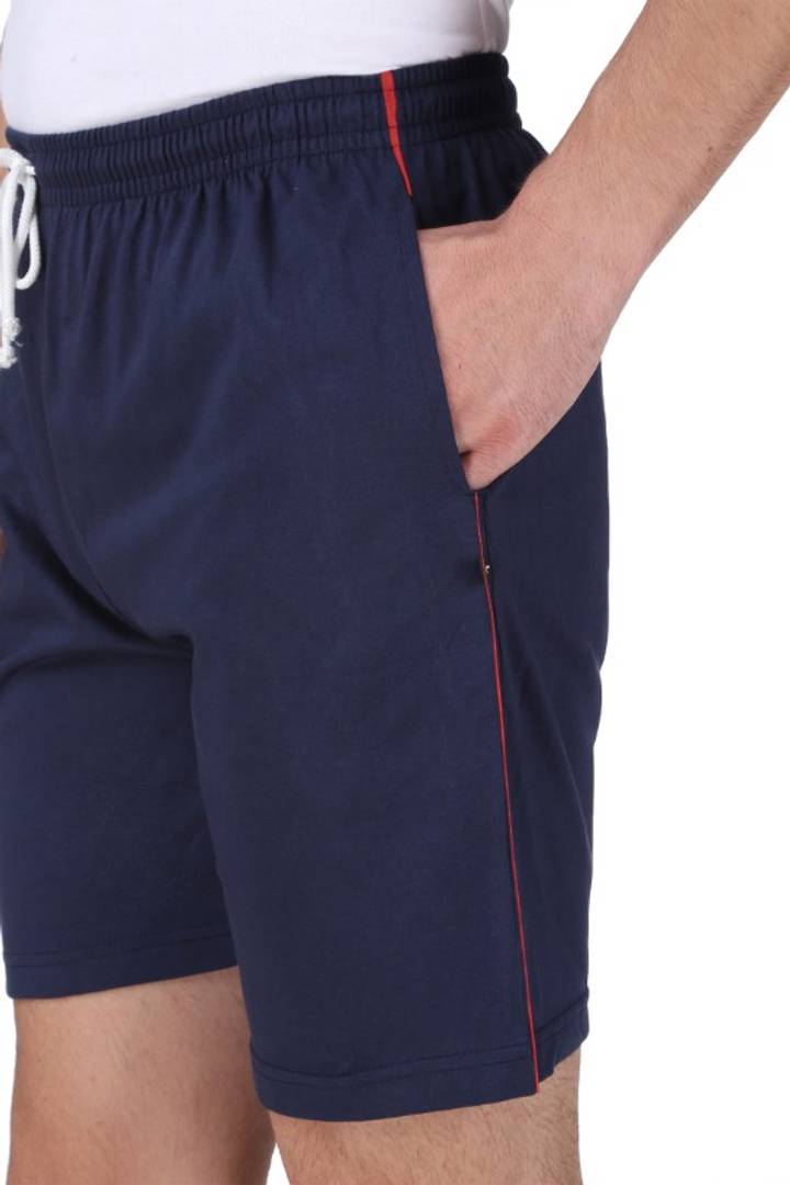 Men’s Cotton Long Shorts for All Fitness Activities. (NAVY BLUE).