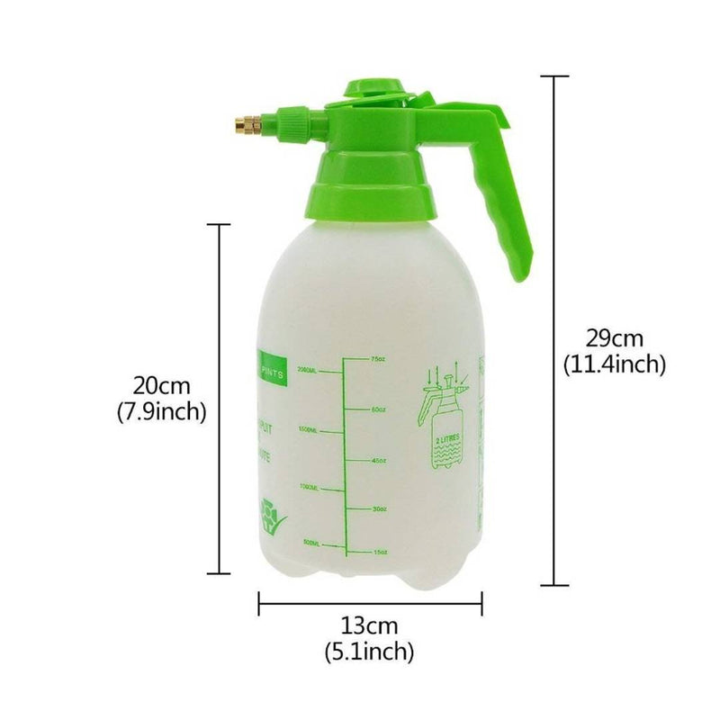 Garden Pump Pressure Sprayer|Lawn Sprinkler|Water Mister|Spray Bottle for Herbicides, Pesticides, Fertilizers, Plants Flowers 2 Liter Capacity