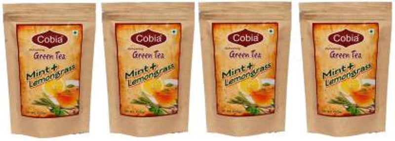 Cobia GREEN TEA (MINT + LEMONGRASS) Mint, Lemon Grass Green Tea Pouch  (400 g) - Price Incl. Shipping