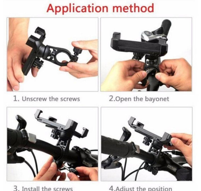 Universal Bike  / Motorcycle  / Bicycle 360 Degree Rotatable Mobile Holder Stand  Mount