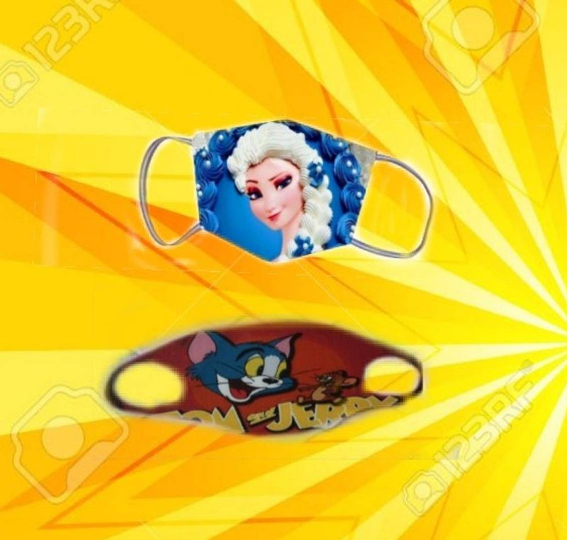 Assorted Stylish Printed Face Masks (Pack of 2)