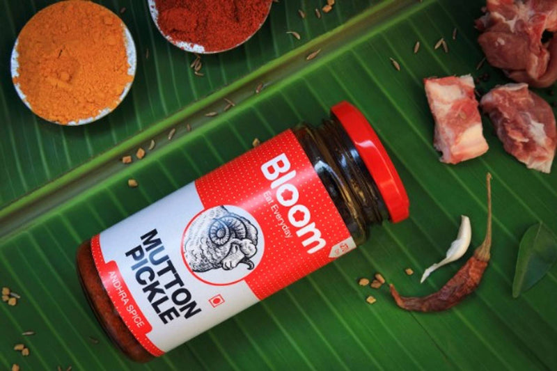 Bloom Foods Spicy Boneless Andhra Mutton & Prawns Pickles