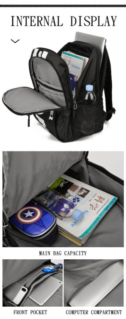 Force1 26 Litres lightweight casual waterproof backpack school bag office for mens boys girls women teens unisex laptop water proof resistant travel