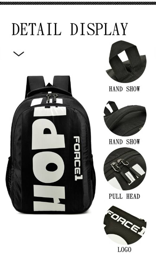 Force1 26 Litres lightweight casual waterproof backpack school bag office for mens boys girls women teens unisex laptop water proof resistant travel
