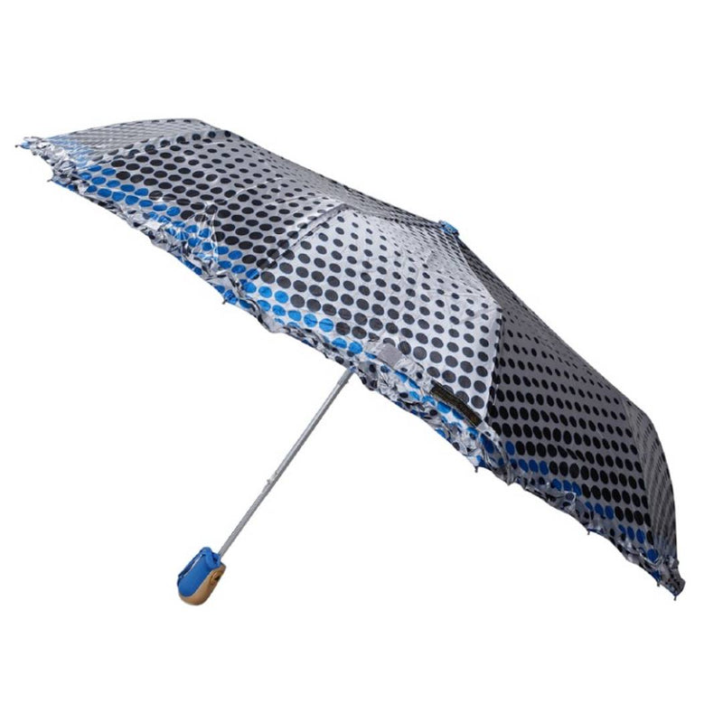 Umbrella Digital Printed 3 Fold Auto Open Rain & Sun Protective Umbrella (Black/Blue/Multi)