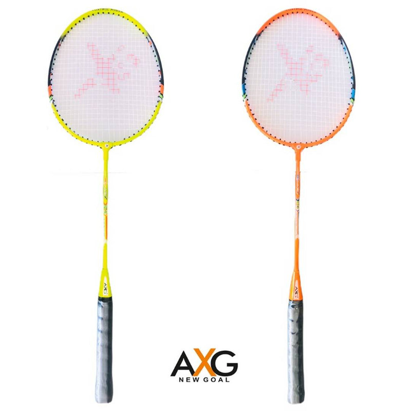 AXG New Goal AX-8 Stylish swing Multicolor Strung Badminton Racquet  (Pack of: 2, 100 g)
