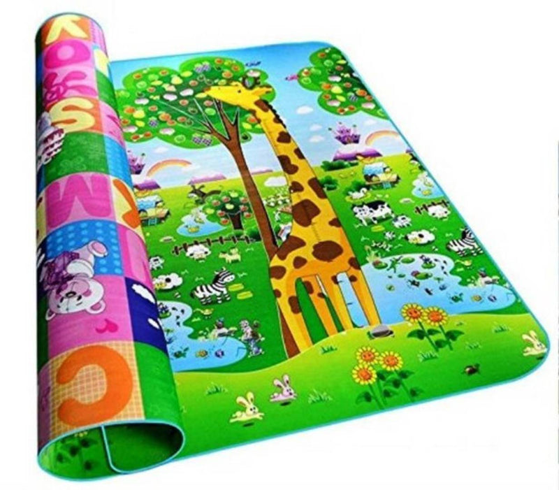 Double Sided Water Proof Baby Mat Carpet Baby Crawl Play Mat Kids Infant Crawling Play Mat Carpet Baby Gym Water Resistant Baby Play & Crawl Mat(Large Size - 4 Feet X 6 Feet)