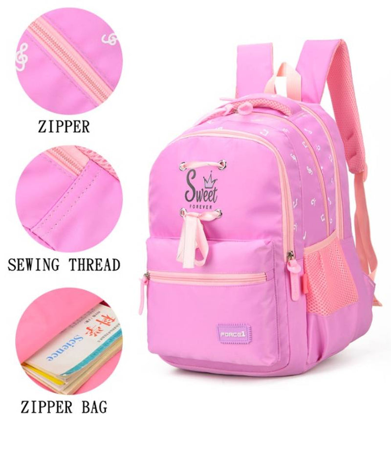 Force1 26 Litres lightweight casual waterproof backpack school bag for girls women teens laptop water proof resistant travel