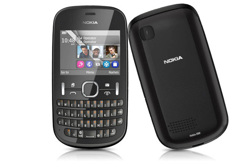 Refurbished Nokia Asha 200 Mobile Phone Black (6 Months Warranty)