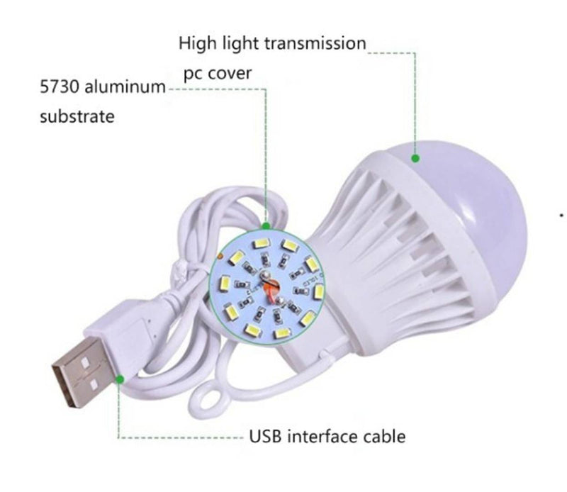 Smart USB Bulb Bright Light 5V