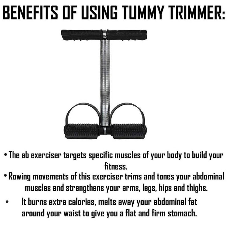 Tummy Trimmer/Waist Trimmer/Single Spring Multipurpose Fitness Equipment for Men and Women(Pack of 1)